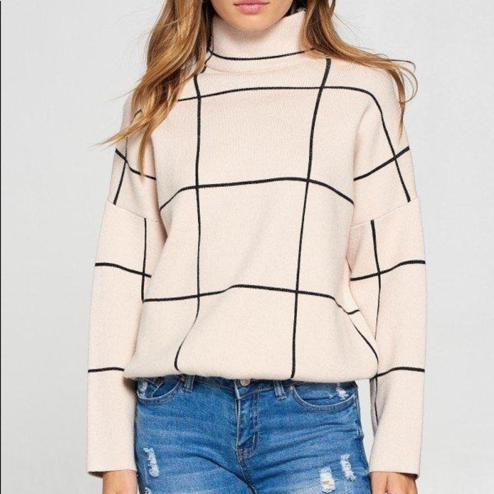 MOCK NECK PULLOVER SWEATER
